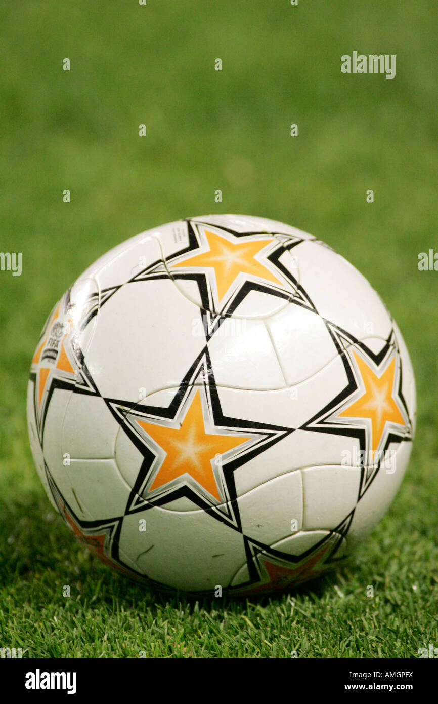 Official UEFA Champions League ball. Stock Photo