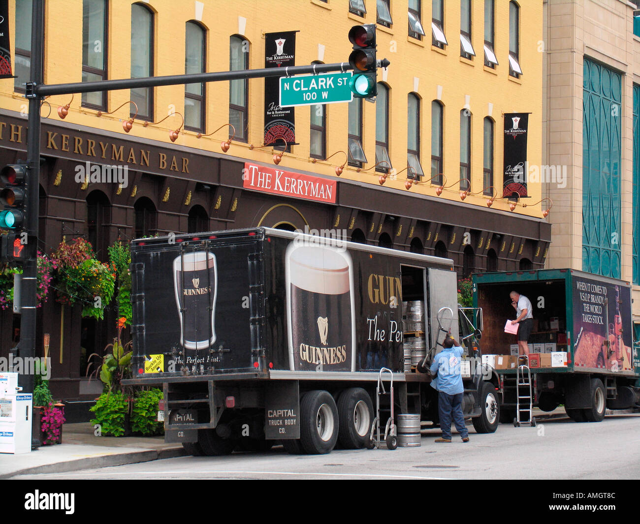 Guinness truck beer delivery Kerryman Irish pub River North Chicago