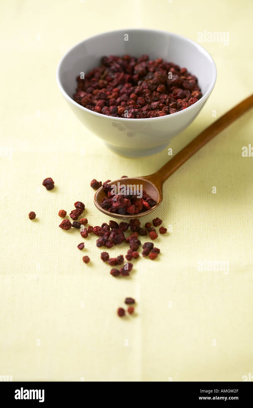 The dried berries of Schisandra Stock Photo Alamy