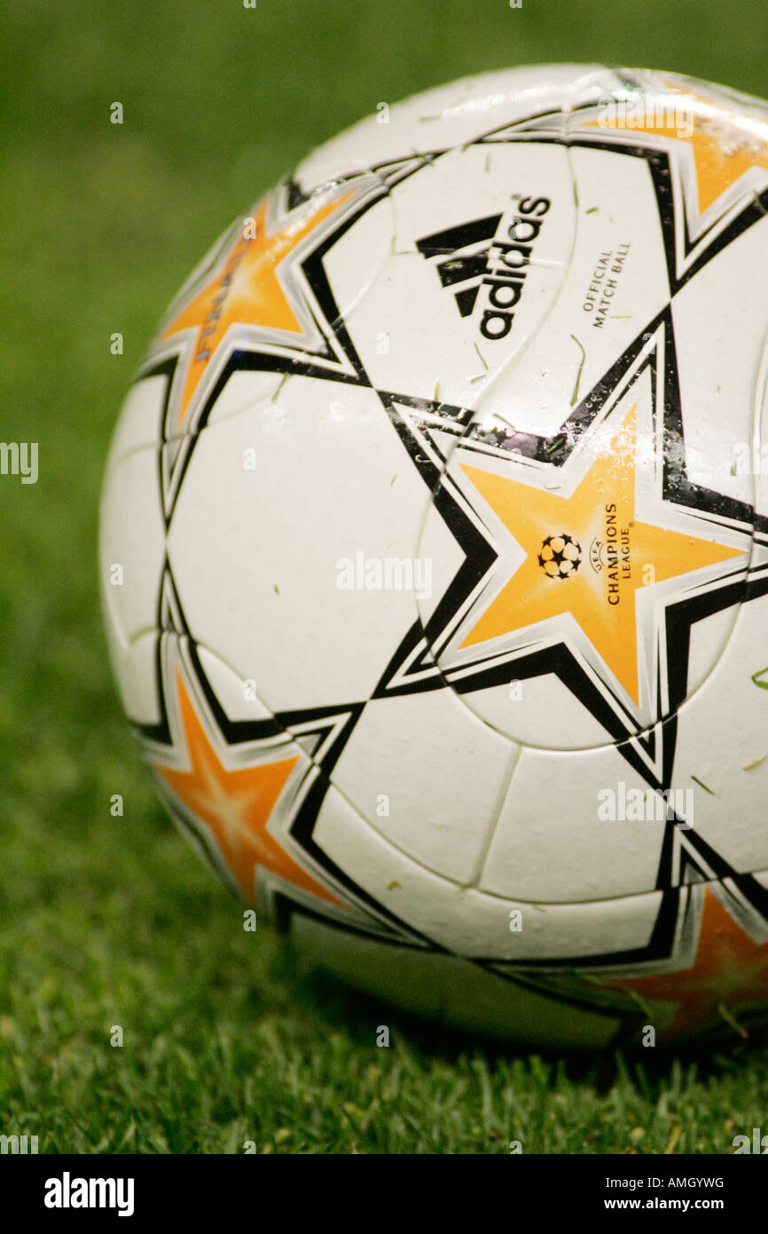 Official UEFA Champions League ball. Stock Photo