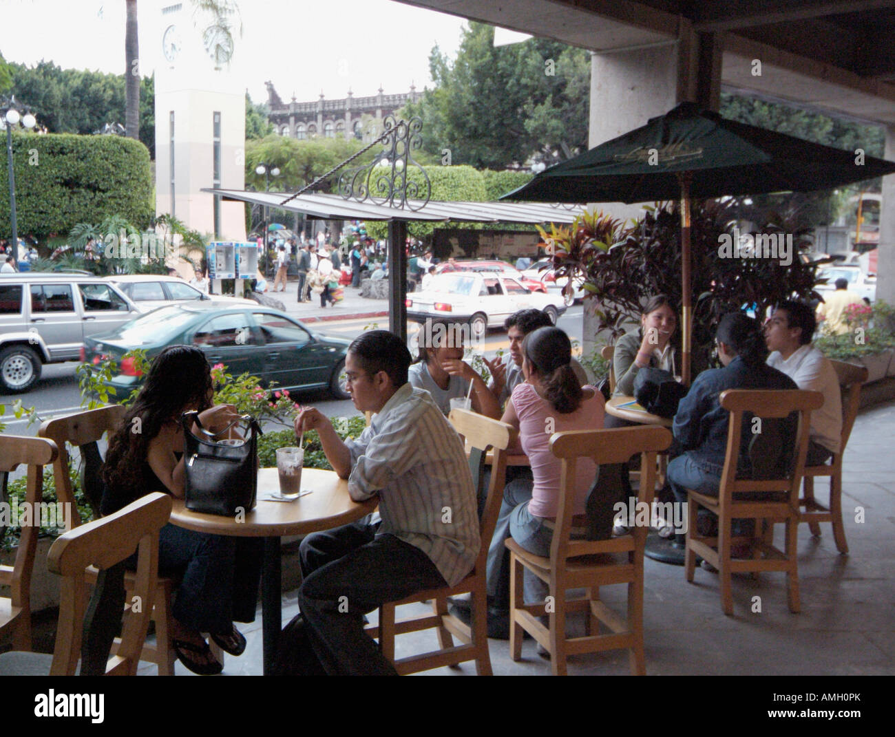 Mexico, Morelos, Italian Coffee Company cafe in Cuernavaca, Mexico