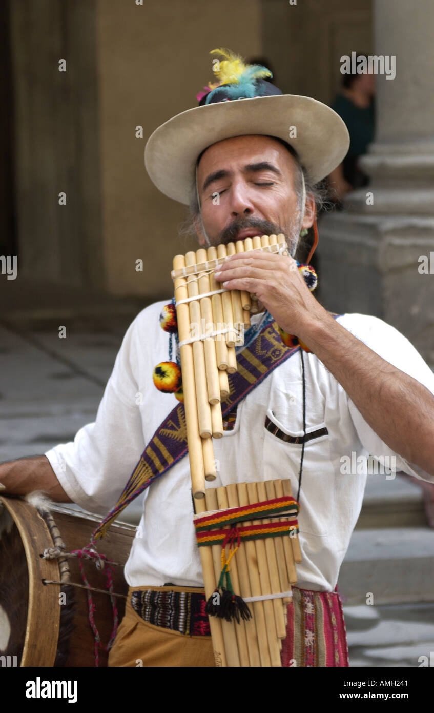 Pan pipes playing hires stock photography and images Alamy