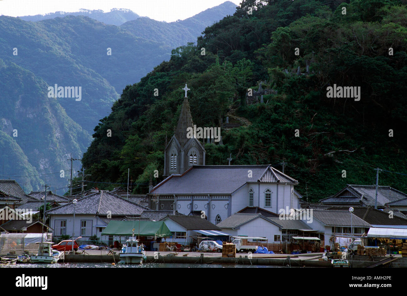 Japan, Kyushu, Amakusa-Halbinsel, Sakitsu, christliche Kirche Stock Photo
