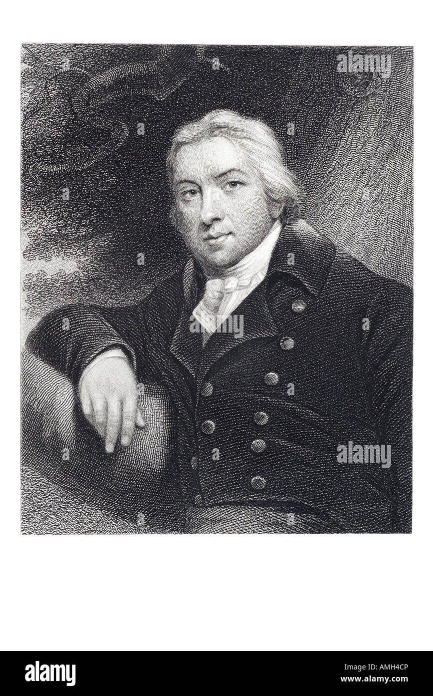 EDWARD JENNER English surgeon Smallpox 1749 1823 discoverer vaccination health science medicine physician occupation scientist c Stock Photo