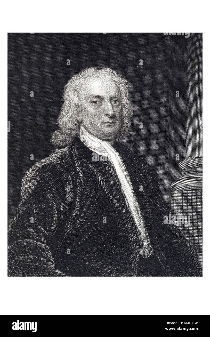 Sir Isaac Newton 1642 1727 English physicist, mathematician astronomer, natural philosopher alchemist theologian. Philosophiæ Na Stock Photo