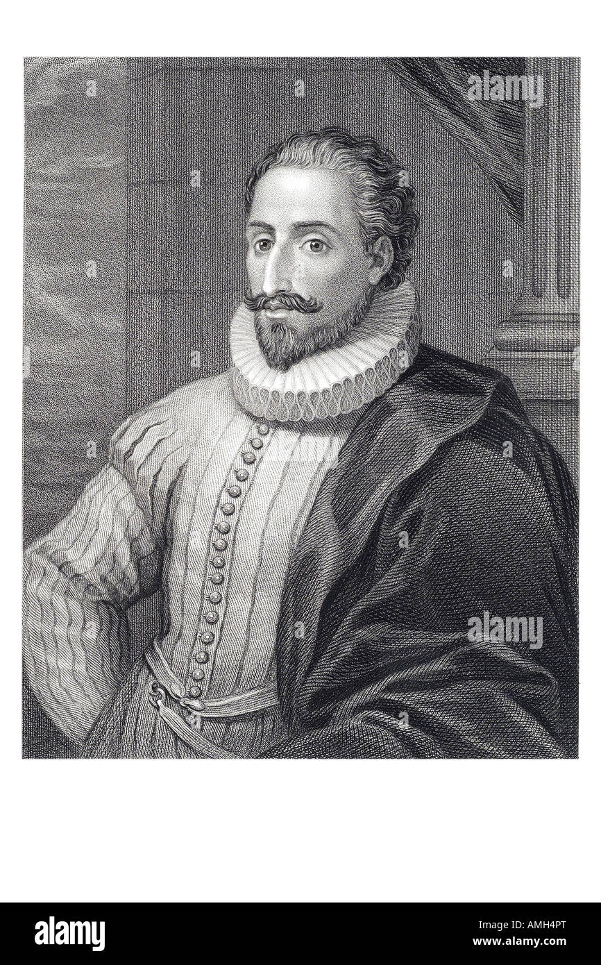 Miguel Cervantes Saavedra de 1547 1616 Spanish spain writer novelist poet playwright important influential people literature mag Stock Photo