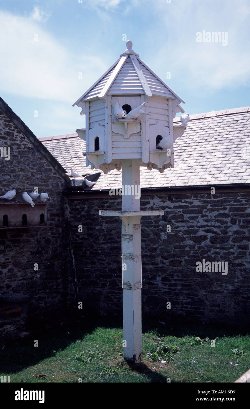 Dove cot at the Lost Gardens of Heligan in Cornwall Stock Photo