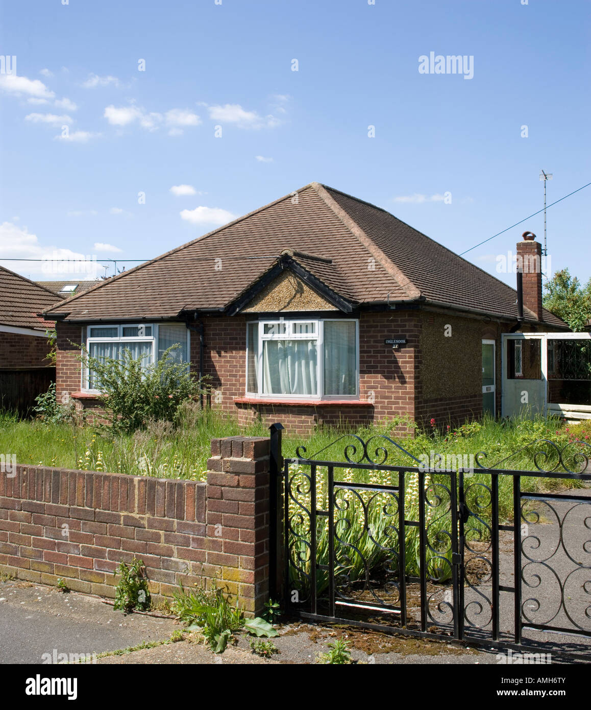 Bungalow, Ashford, Middlesex, England Stock Photo Alamy