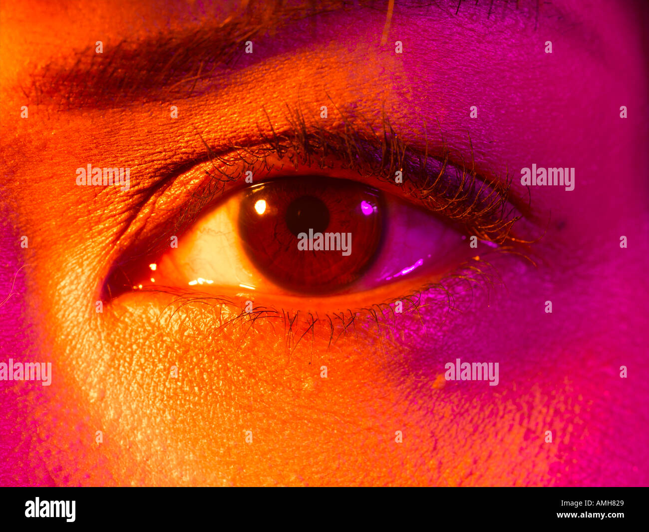 oriental womans eye Stock Photo