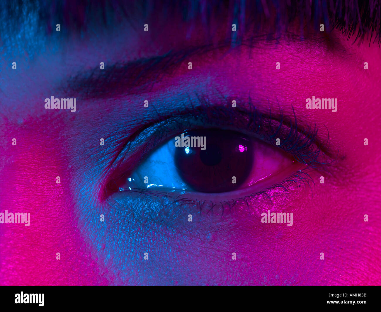 oriental womans eye Stock Photo