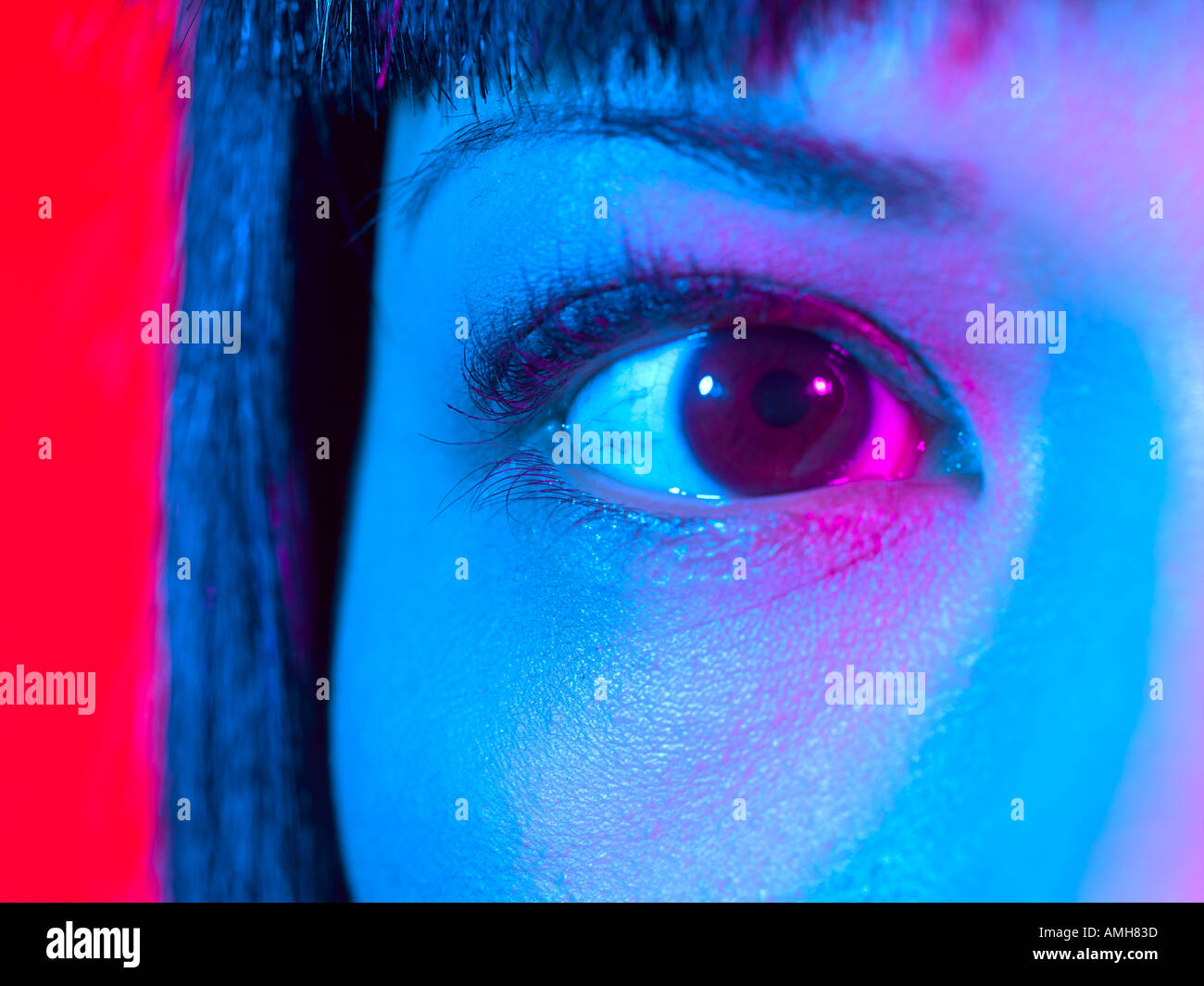 Oriental womans eye Stock Photo