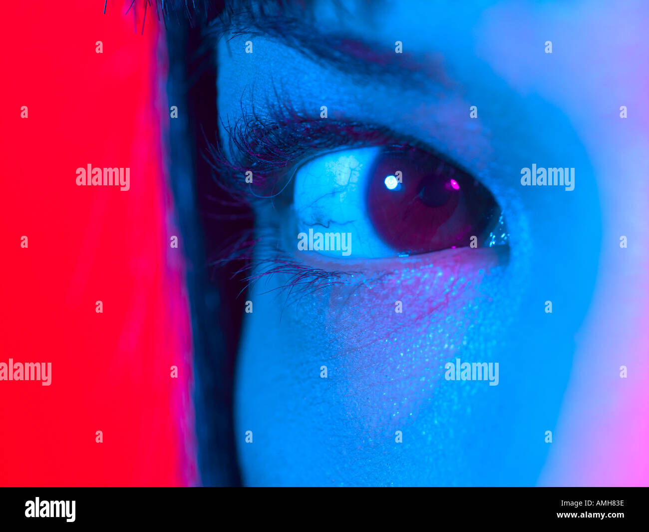 oriental womans eye Stock Photo