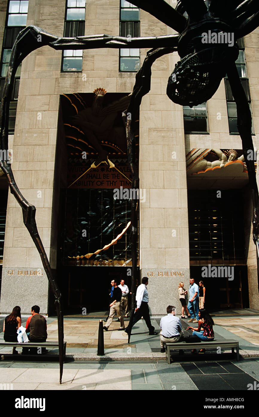 GE Building, Rockefeller Center, New York, USA Stock Photo