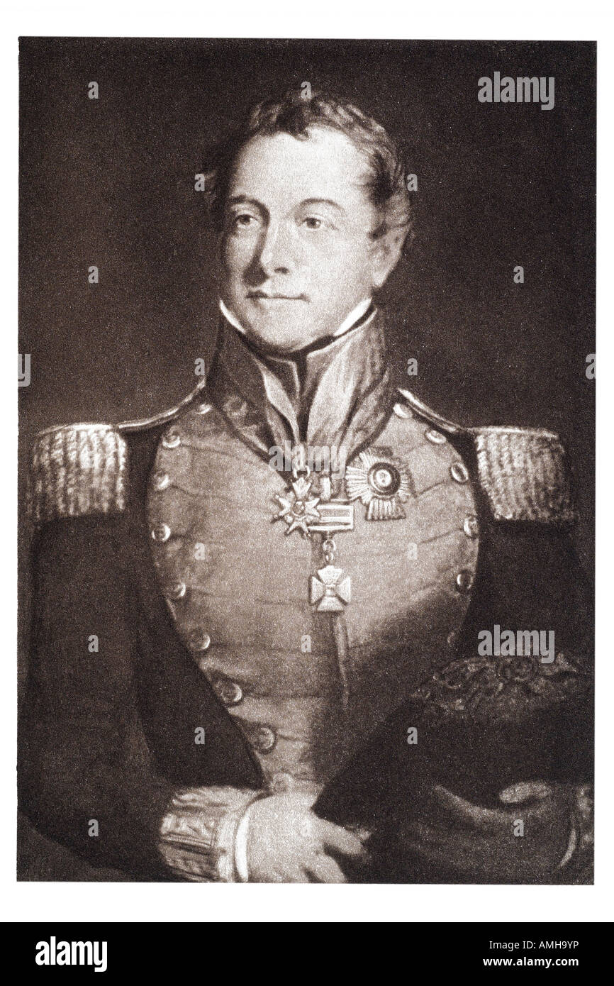 lord George Ramsay, 9th Earl dalhousie 1770 1838 Nova Scotia British North America Commander Chief India. governor general canad Stock Photo