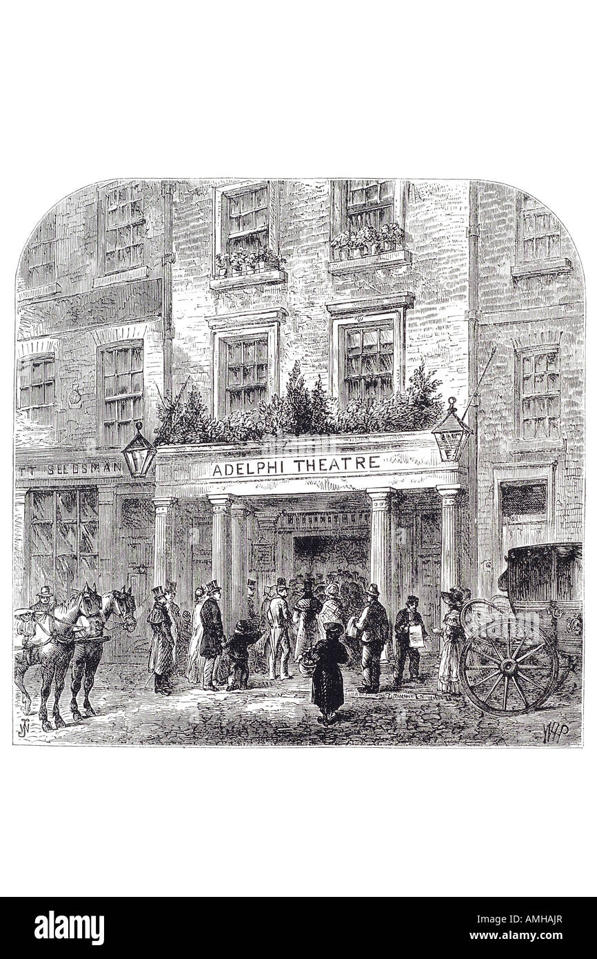 1860 adelphi theatre strand entertainment popular show music dance London Greater capital England English Britain British UK Uni Stock Photo