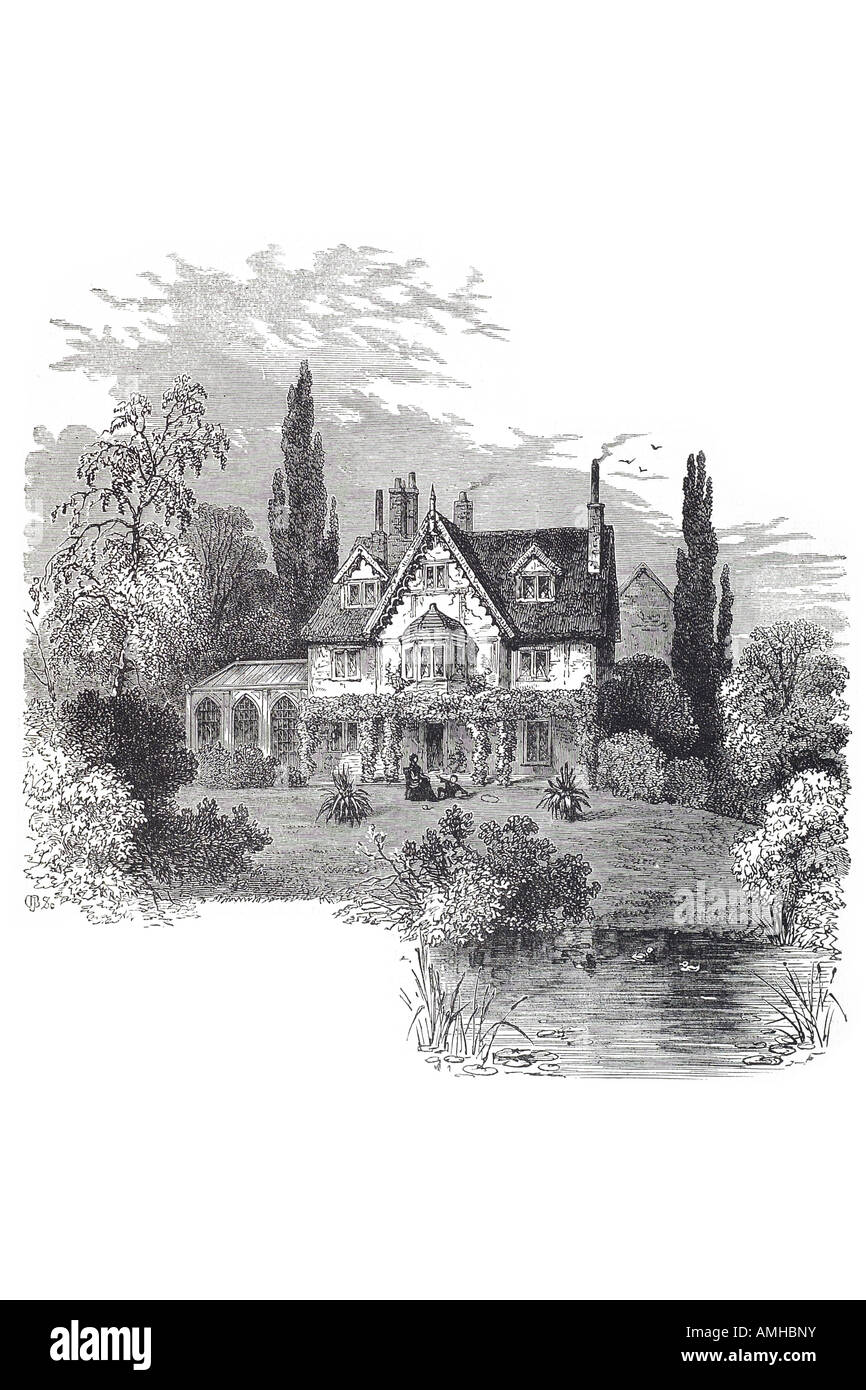 1825 ivy cottage highgate house garden pond detached London Greater