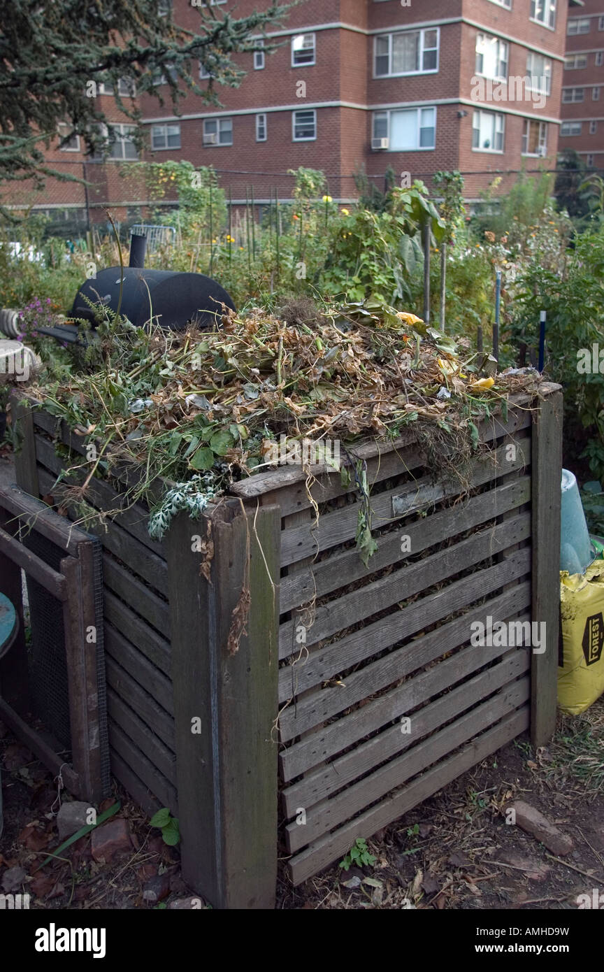 A community garden compost pile Stock Photo Alamy