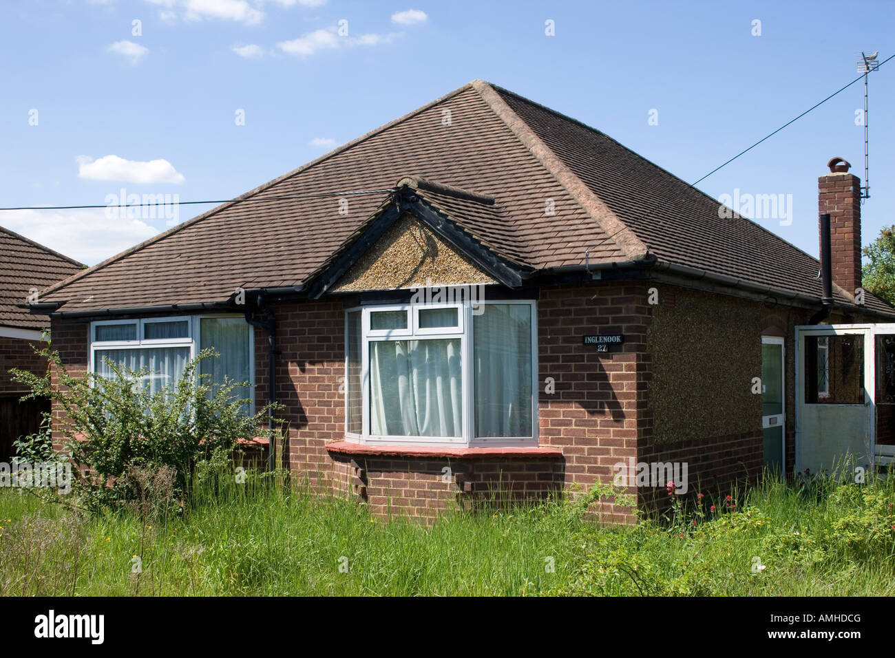 Bungalow, Ashford, Middlesex, England Stock Photo Alamy