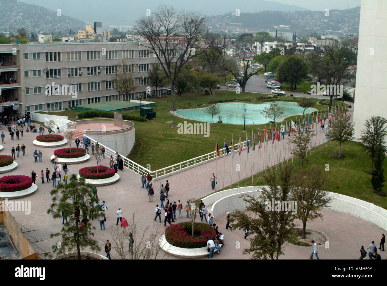 Mexico, Nuevo Leon, Monterrey, University Tecnologico de Monterrey. Stock Photo