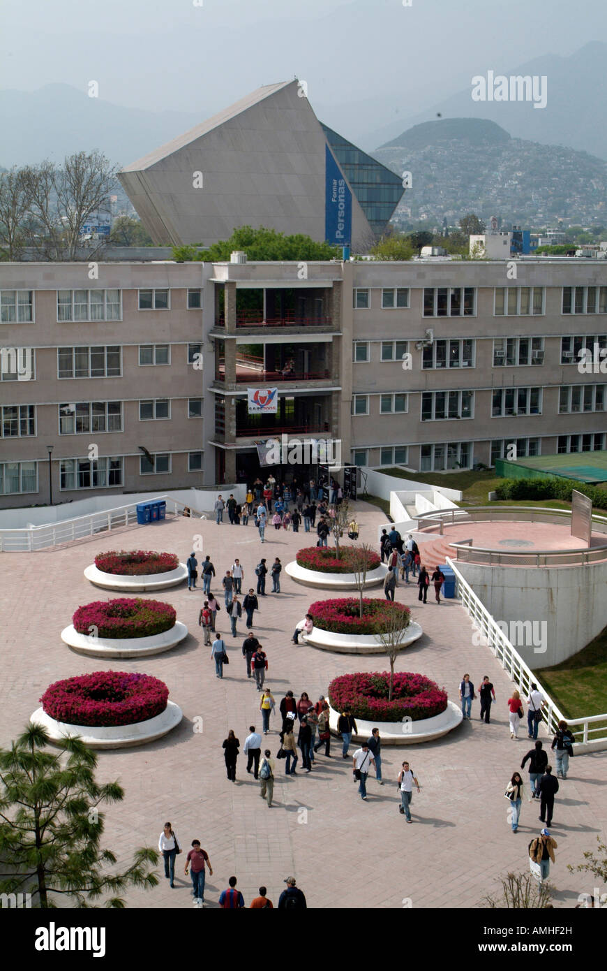 Mexico, Nuevo Leon, Monterrey, University Tecnologico de Monterrey. Stock Photo