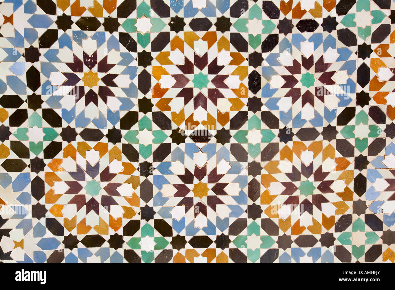 Arab mosaic, fragment Stock Photo