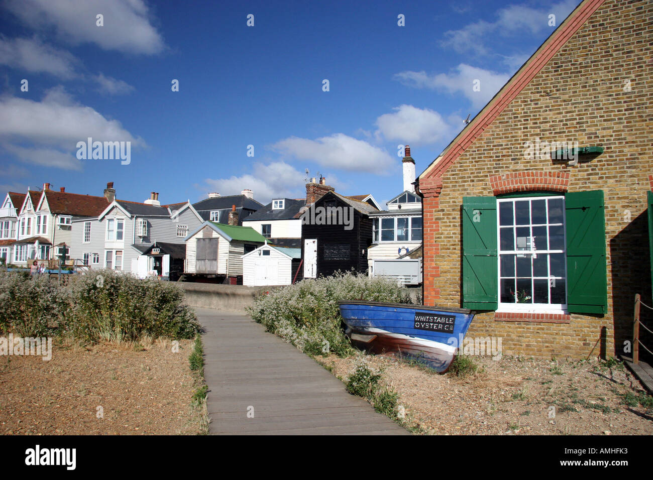 Oyster sheds at Whitstable Kent famous for its Oysters Stock Photo Alamy