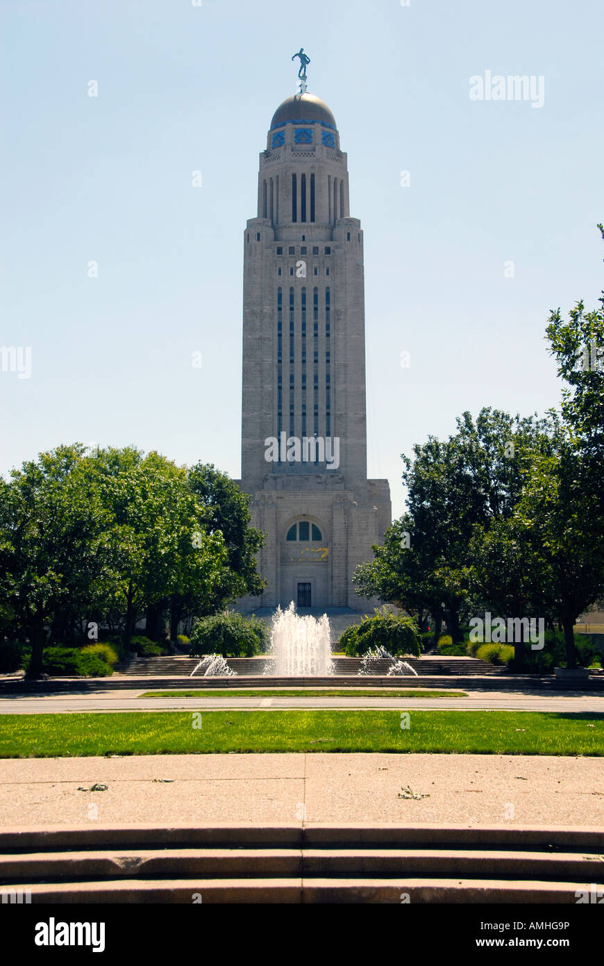 The State Capitol Building Lincoln Nebraska NE Stock Photo Alamy