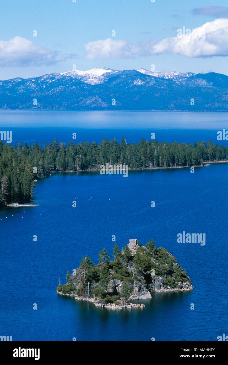 Island in Emerald Bay Lake Tahoe California USA Stock Photo Alamy