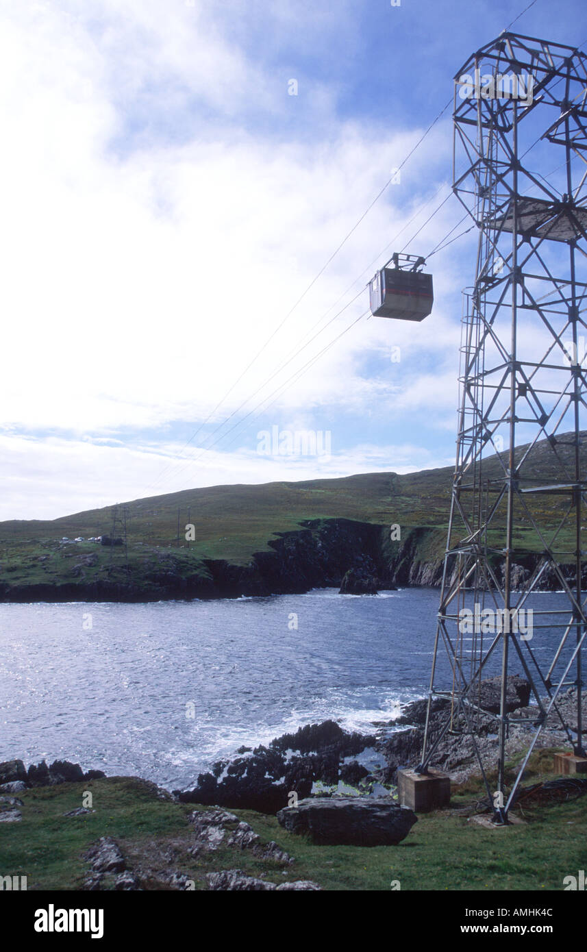Dursey Island cable car Dursey Sound County Cork Ireland Stock Photo