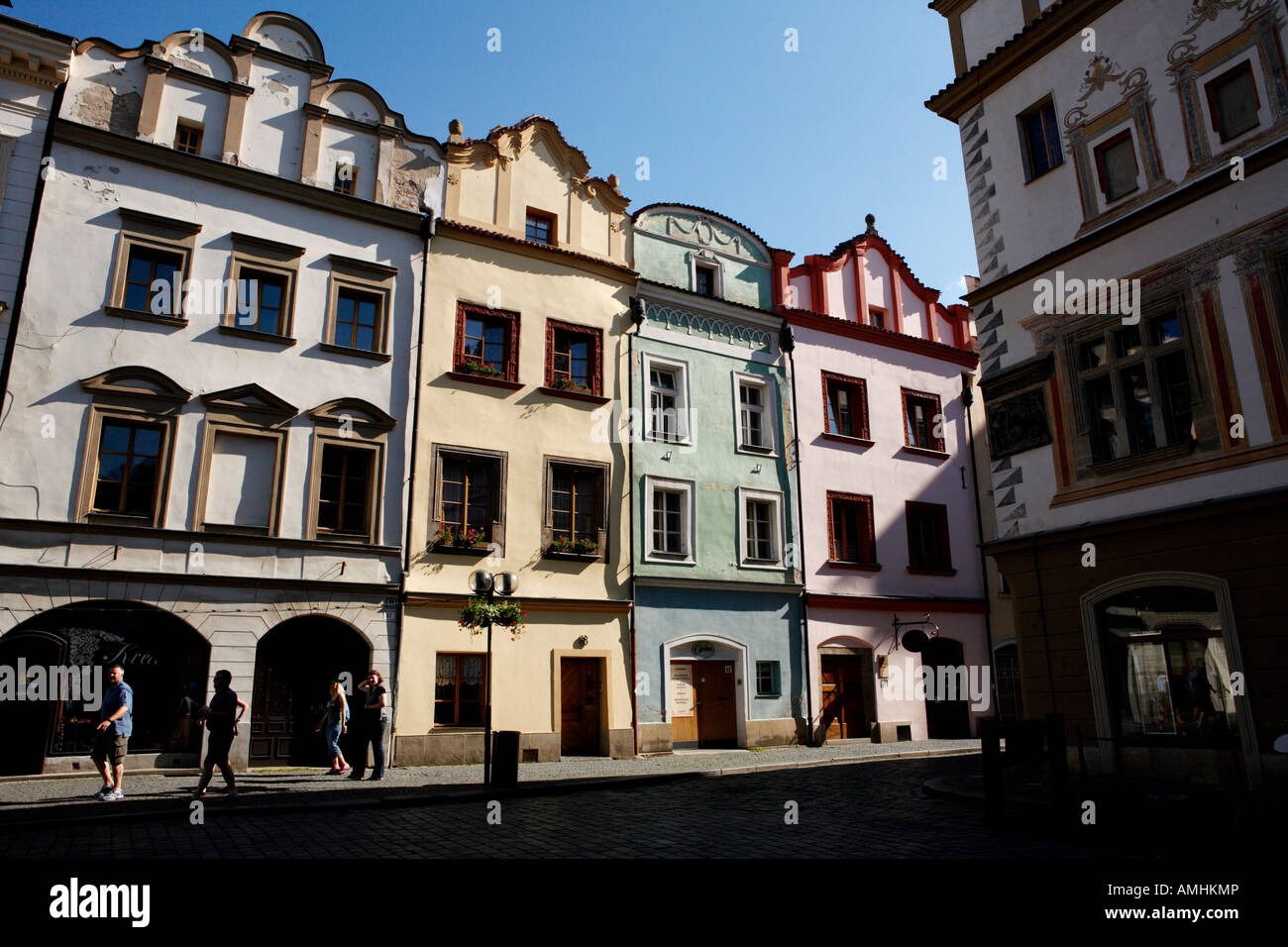 Pardubice (Pernstejnske namesti) town square, East Bohemia, Czech republic Stock Photo