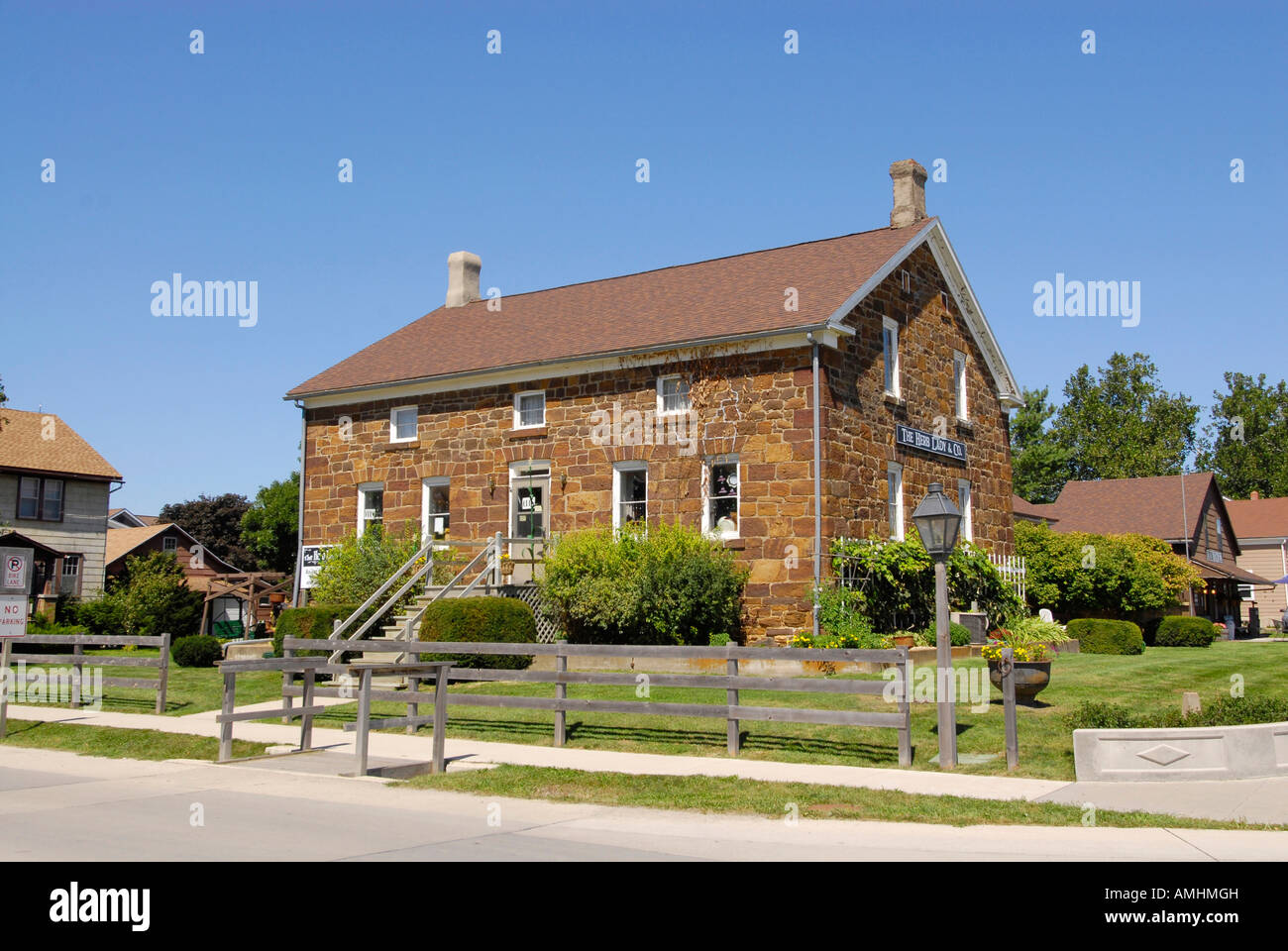 Historic Amana Colonies Iowa IA Stock Photo