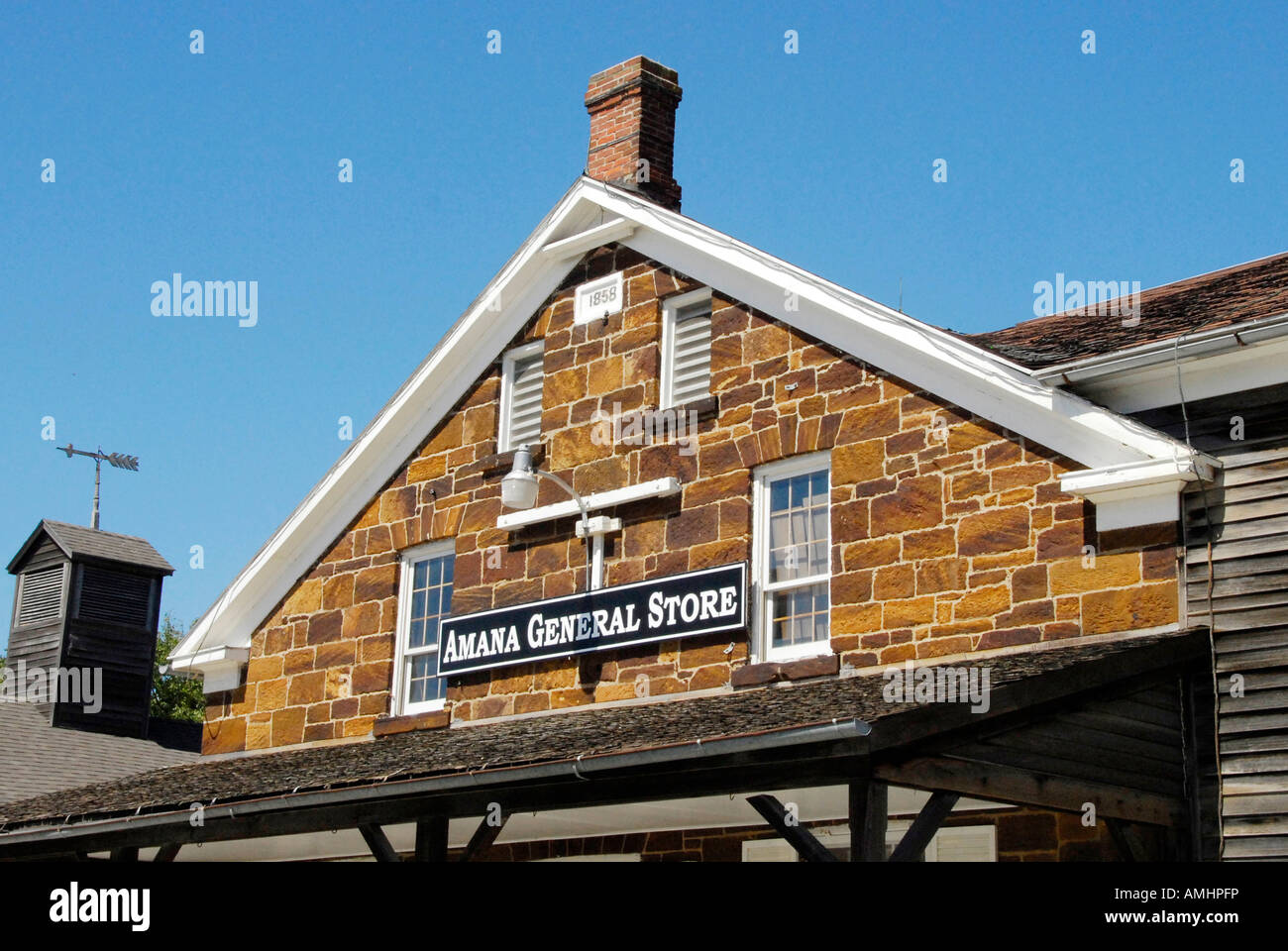 Famous Amana General Store at the Historic Amana Colonies Iowa IA Stock