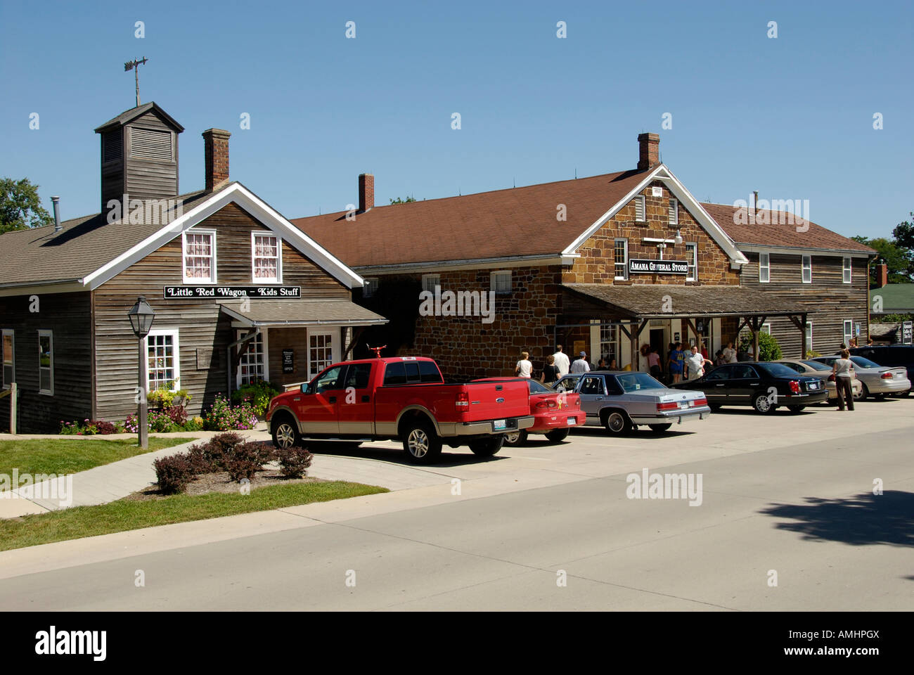 Famous Amana General Store at the Historic Amana Colonies Iowa IA Stock