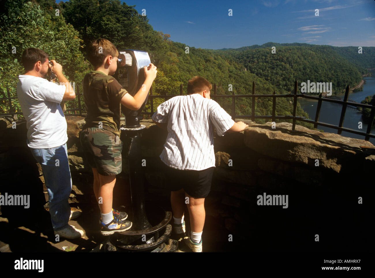 Three Boys at Hawks Point State Park Overlook on Scenic Highway US ...
