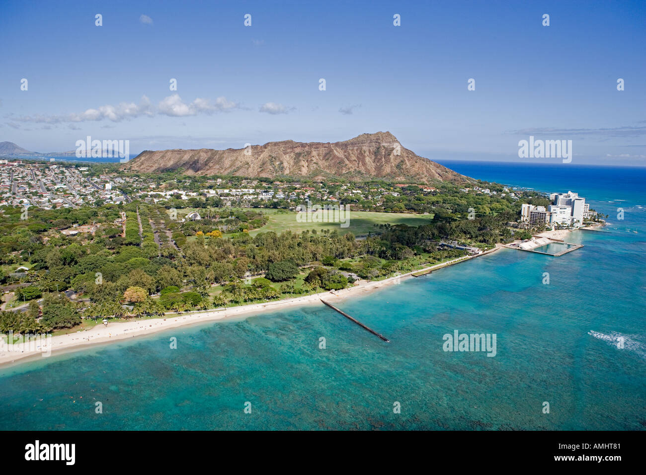 Kapiolani Park Waikiki Beach Oahu Hawaii Stock Photo Alamy