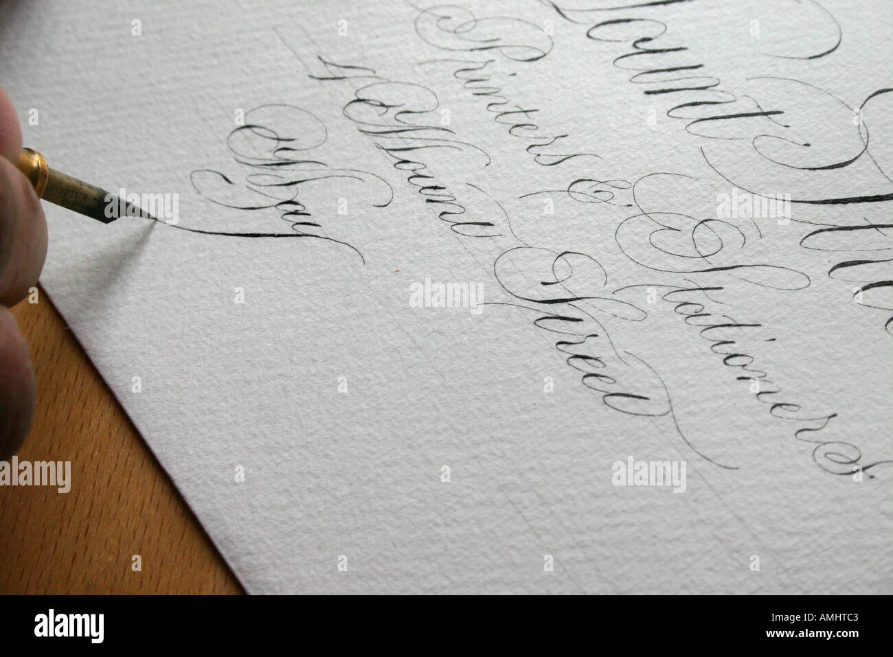 Cursive script writing hi-res stock photography and images - Alamy