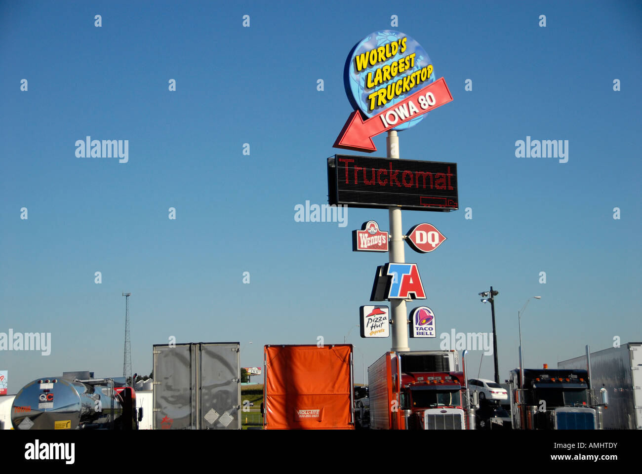 Iowa 80 is the largest truck rest stop in the world located on