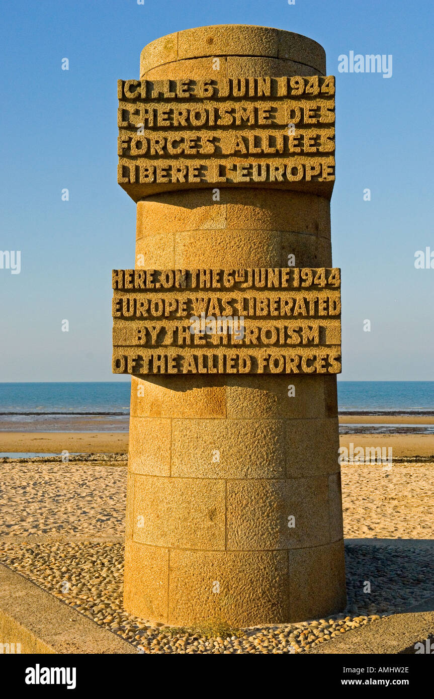 Juno Beach memorial near the Juno Beach Centre at Courseulles sur Mer