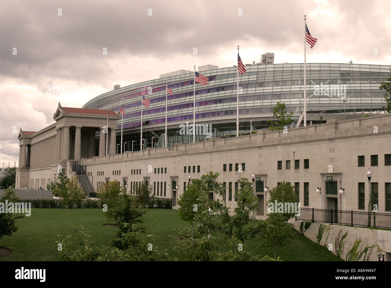 Soldier Field stadium home of the Chicago Bears football team Chicago Illinois USA Stock Photo
