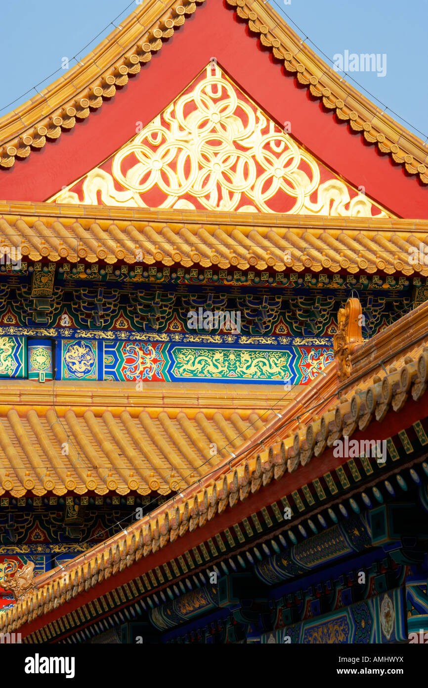 Traditional architecture inside the Forbidden City Beijing China Stock ...