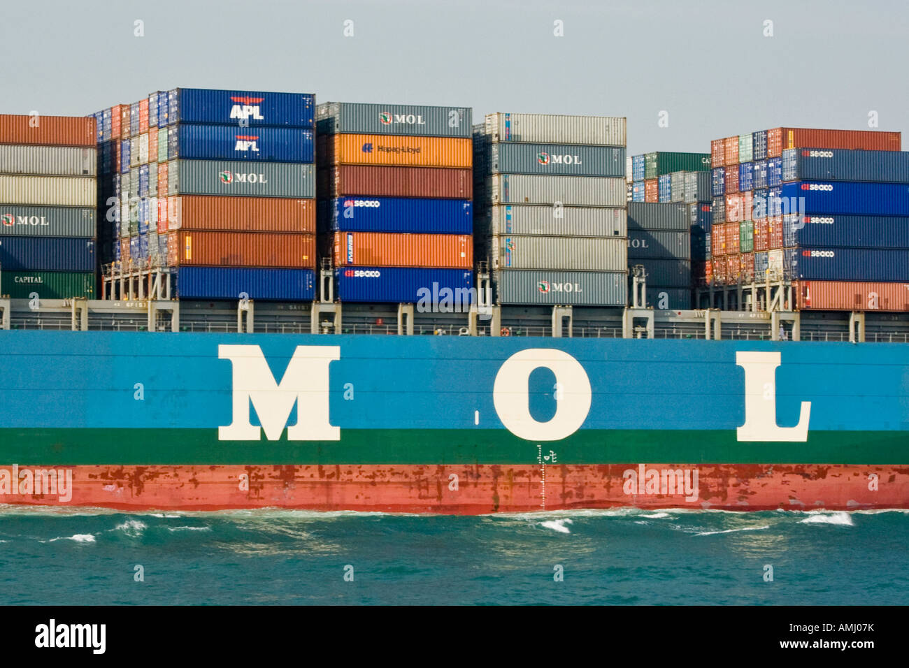 Mol Freighter Ship Hong Kong SAR Stock Photo