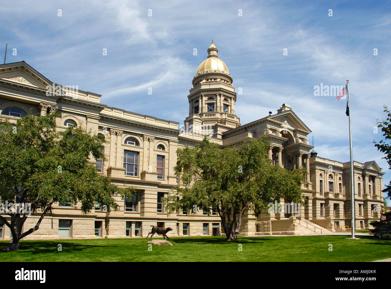 The State Capitol Building at Cheyenne Wyoming WY Stock Photo