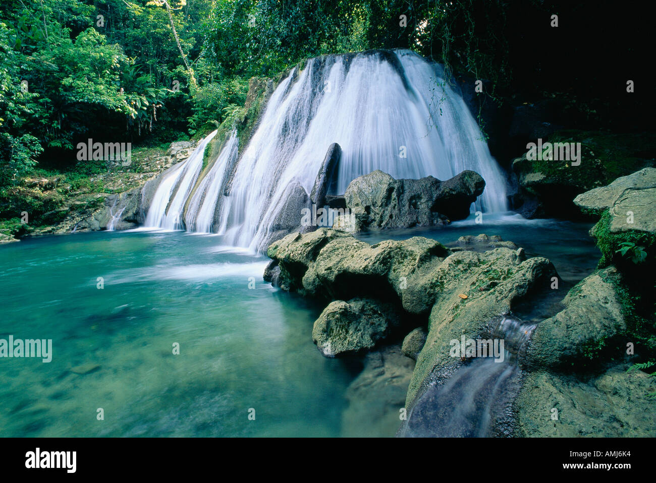 Reach Falls, Jamaica Stock Photo