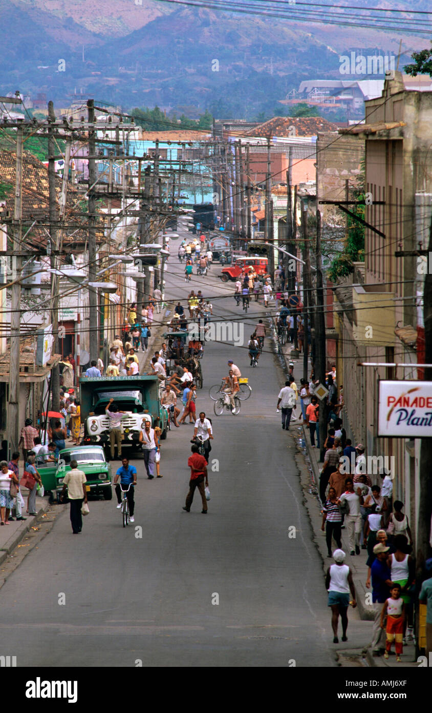 Kuba Santiago De Cuba Strasse In Santiago De Cuba Stock Photo Alamy