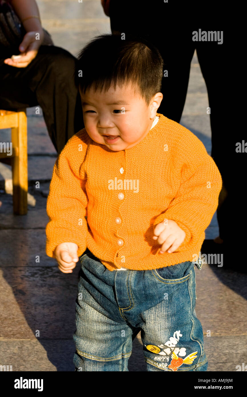 Cute Baby Boy on West Street or Xi Jie Yangshuo China Stock Photo - Alamy