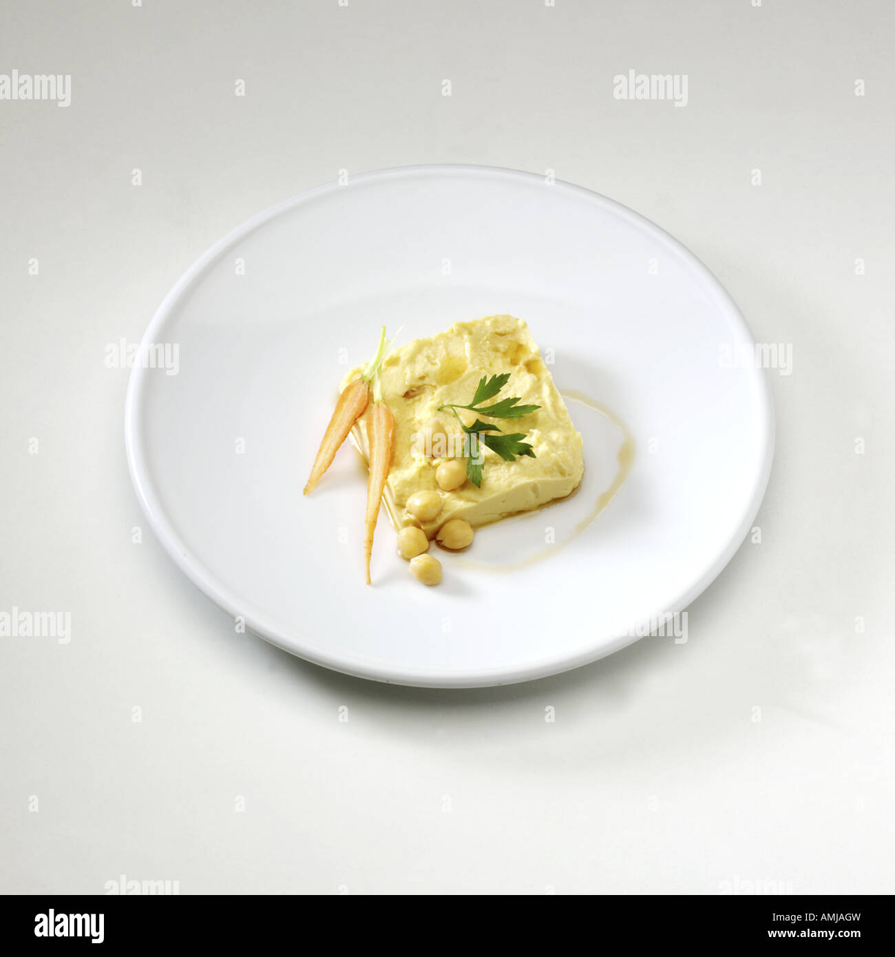 Chickpea puree Stock Photo