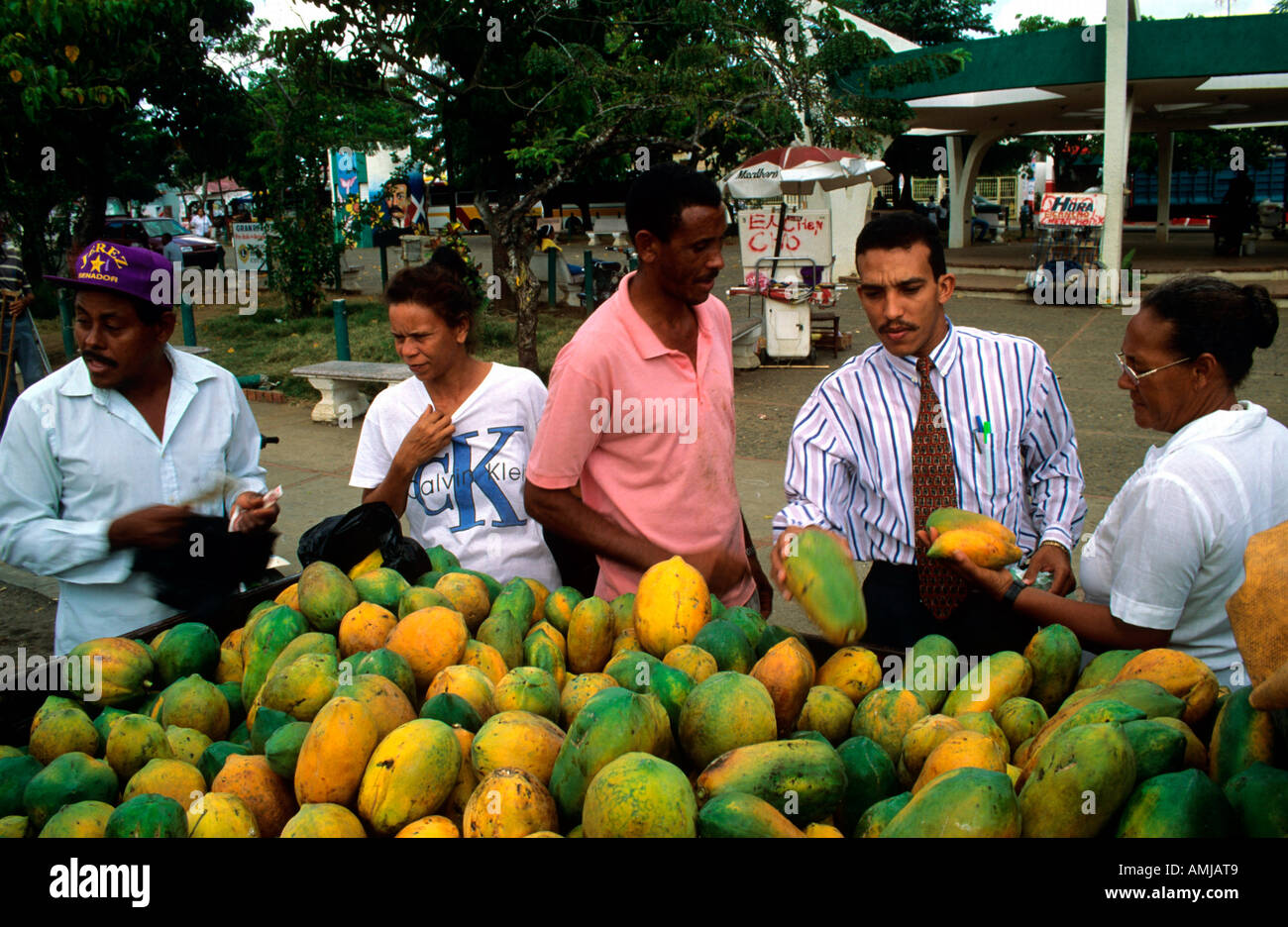 Dominikanische Republik, Markt in Cotui Stock Photo