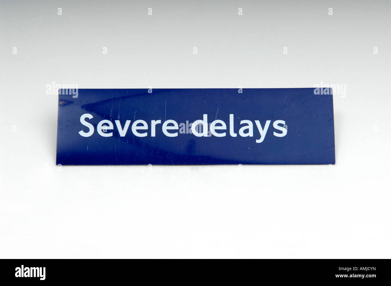 Sever Delays Stock Photo