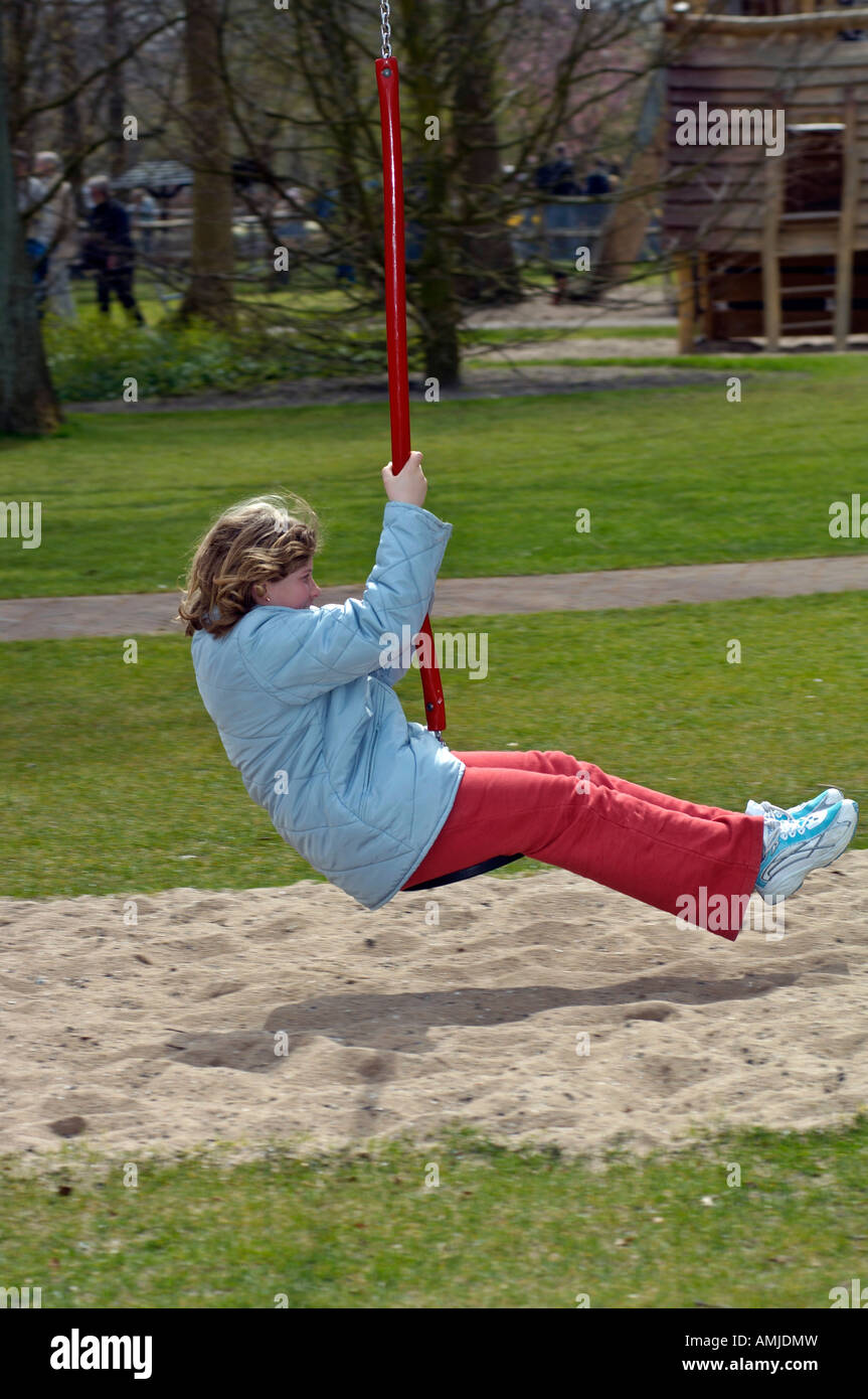 Girl playing rope Stock Photo - Alamy