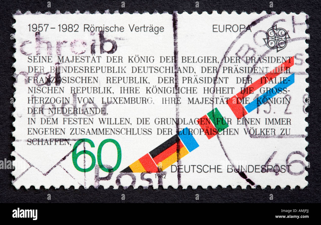 German postage stamp Stock Photo